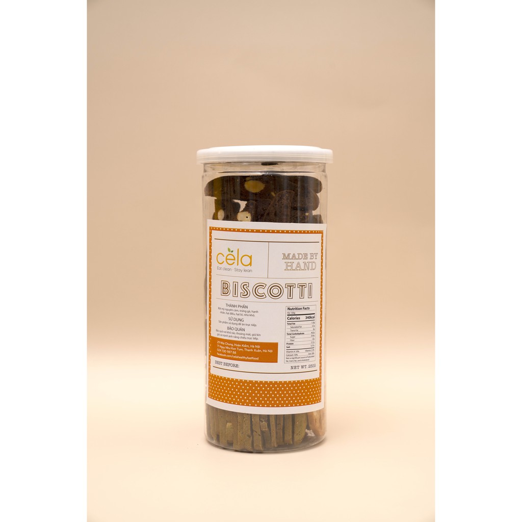 Bánh biscotti ăn kiêng nguyên cám 100%, 1 túi mix 3 vị matcha, socola, nguyên vị | BigBuy360 - bigbuy360.vn