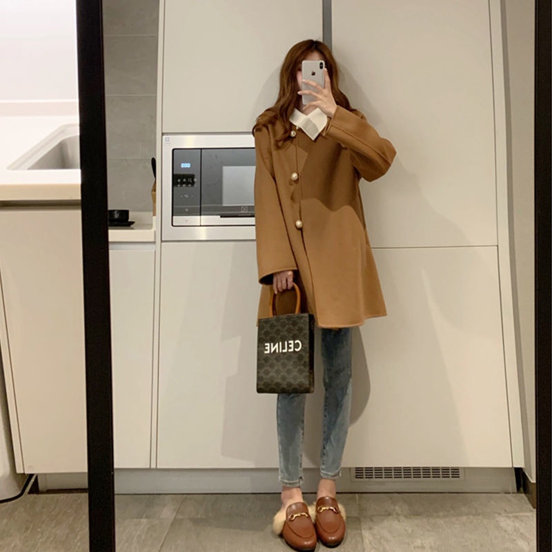 Áo khoác dáng rộng thời trang mùa đông cho nữ | BigBuy360 - bigbuy360.vn