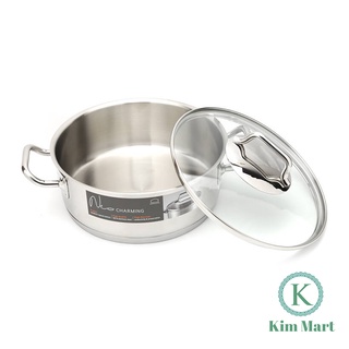 Nồi inox 304 Lock&Lock Neo Charming 24cm đáy từ LCM3242 - Chính hãng
