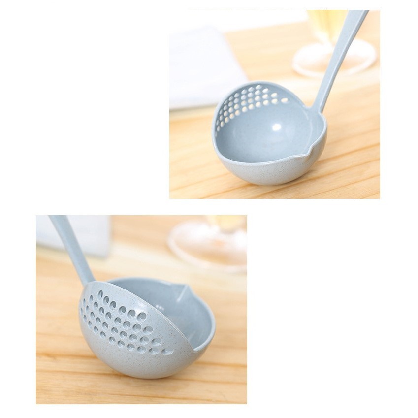 Muôi/Muỗng Múc Canh/ ăn lẩu bằng lúa mạch 2 trong 1 tiện dụng #C626
