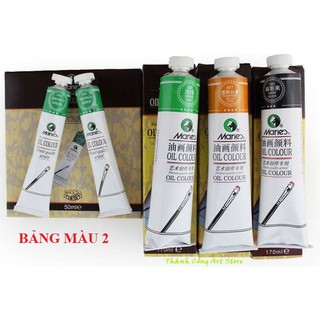 [Bình Dương] MÀU SƠN DẦU TUÝP 50ML MARIES (full bảng màu)