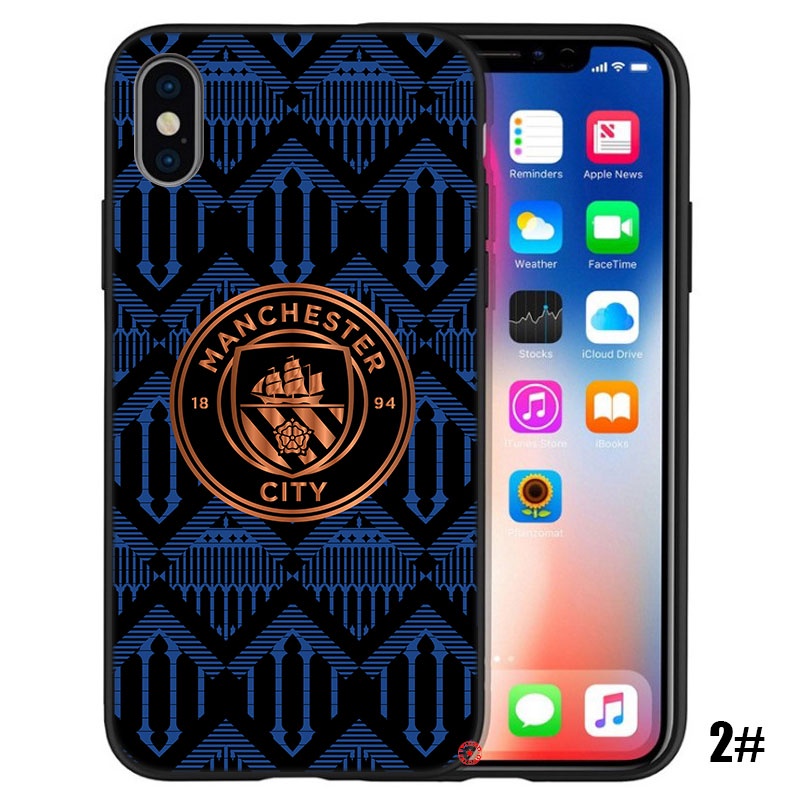 Ốp điện thoại silicon dẻo in logo Manchester City cho IPHONE XS MAX XR 10 X 5 5S 6 6S 7 8 PLUS SFI59
