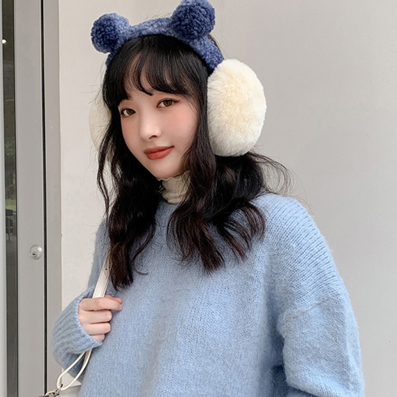 Chụp Tai Nhồi Bông Giữ Ấm Mùa Đông Sáng Tạo Cho Nữ