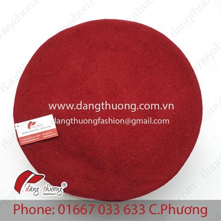 Mũ nồi DẠ đỏ nhập khẩu HÌNH THẬT