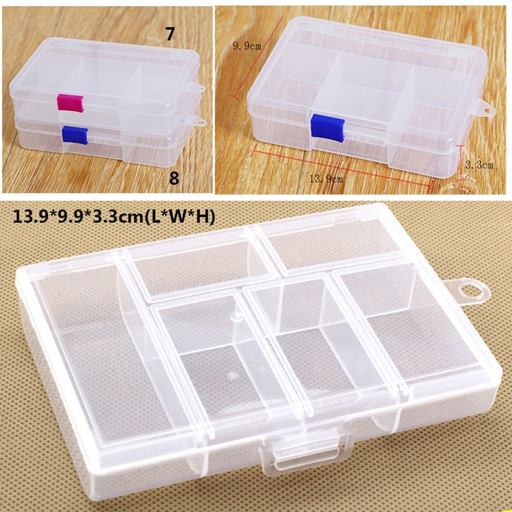 Hộp nhựa trong suốt đựng ốc vít trang sức tiện lợi chất lượng cao nhiều màu lựa chọn