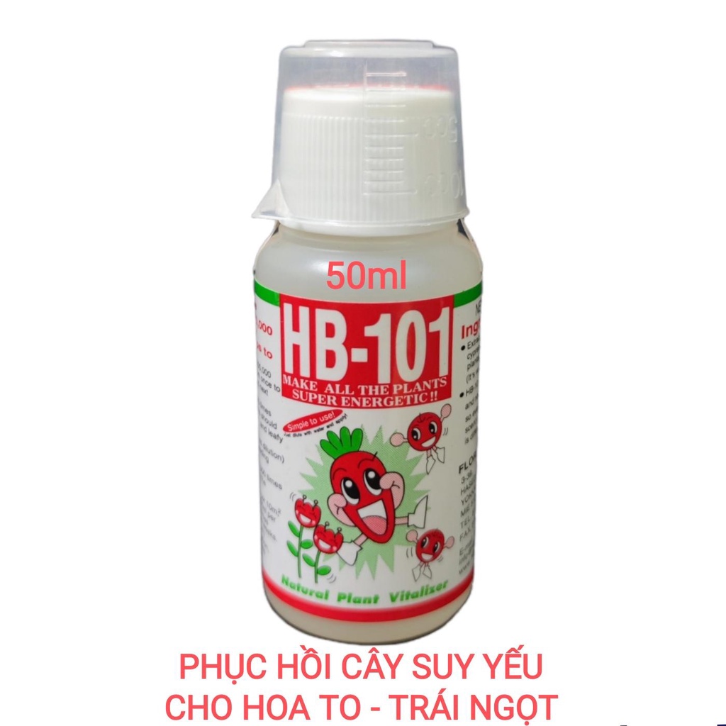 Siêu phẩm tăng trưởng Sinh học HB-101 Nhật Bản 50ml Ra rễ mạnh, phục hồi cây suy yếu, hậu vị ngọt tr