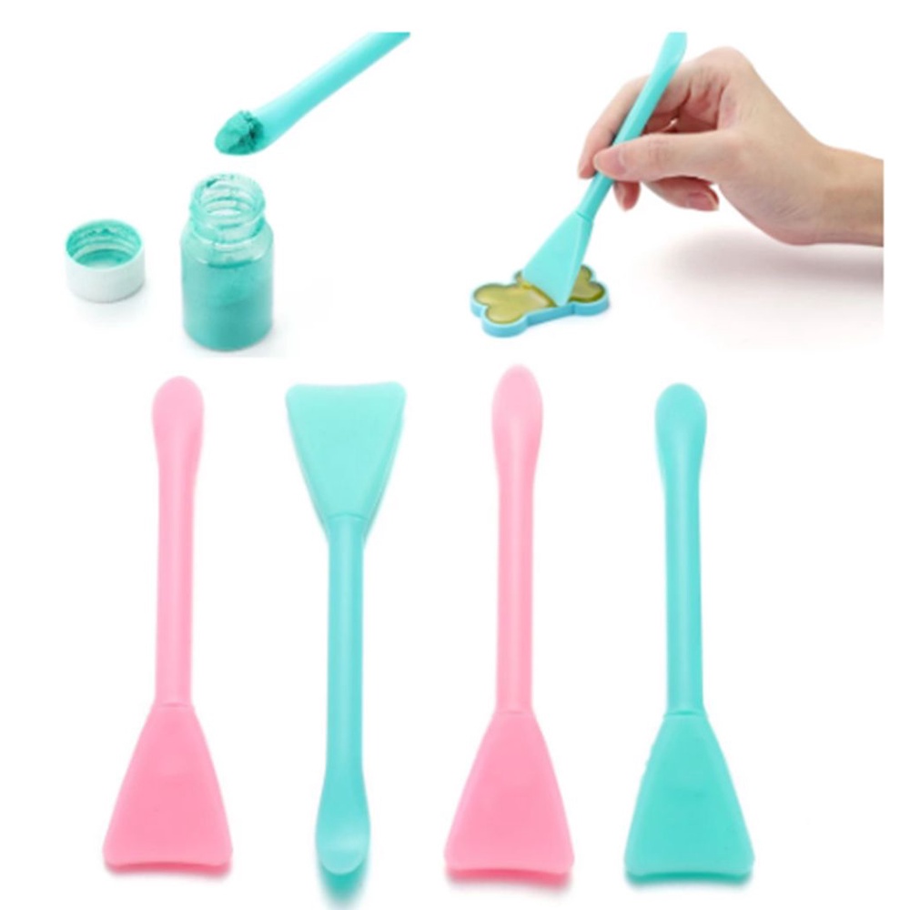 Dụng Cụ Trộn Bột Làm Sạch Cọ Trang Điểm Bằng Silicone Đa Năng DIY