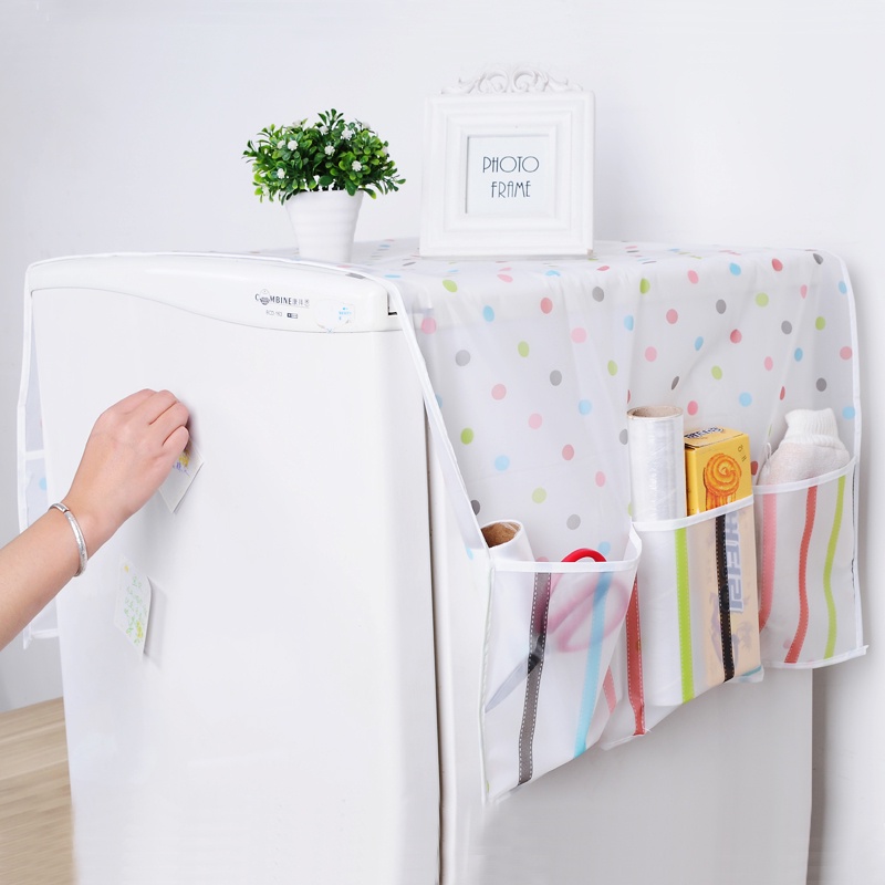Tấm Phủ Bảo Vệ Tủ Lạnh Có Túi 2 Bên