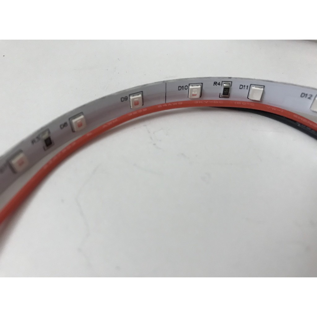 Bộ 2 đèn mắt quỷ độ bi cầu xenon xe máy ô tô 3 inch dải 15 led GIÁ 2 CHIẾC nhiều màu thời trang