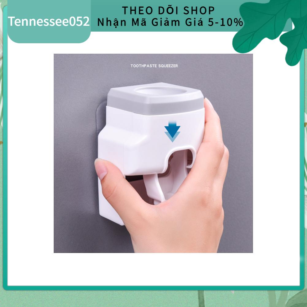 Dụng cụ rút kem đánh răng tự động với giá đỡ bàn chải đánh răng treo tường cho phòng tắm