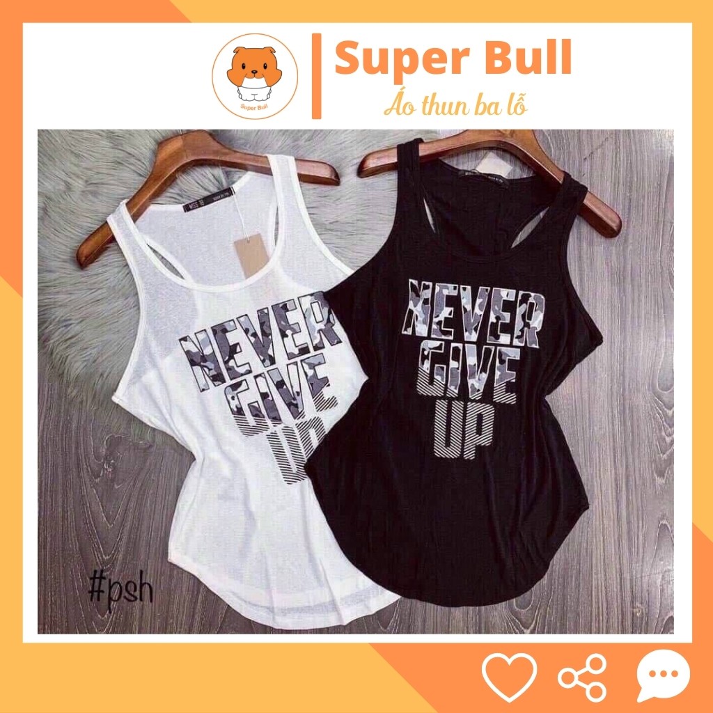 Áo ba lỗ nữ form rộng Thun Giấy 2 màu Trắng Đen thoáng mát Super Bull - Ành thật 100% | BigBuy360 - bigbuy360.vn