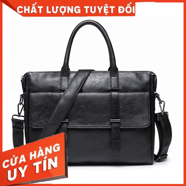 Cặp Xách Công Sở Nam Da Cao Cấp E4015 - Hàng nhập khẩu