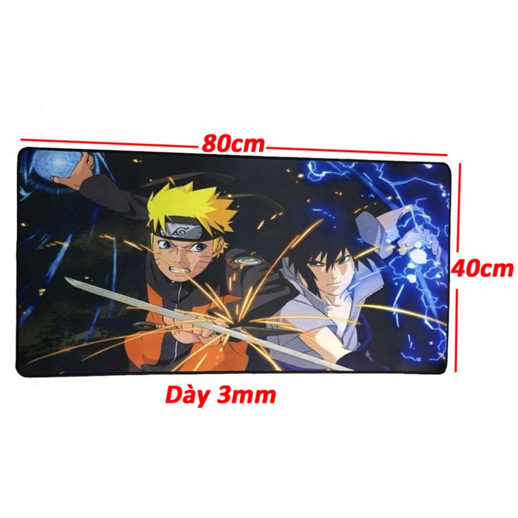 Tấm lót phím chuột hình gaming S5 kích thước 800 x 400 x 3mm - Loại Mousepad Speed