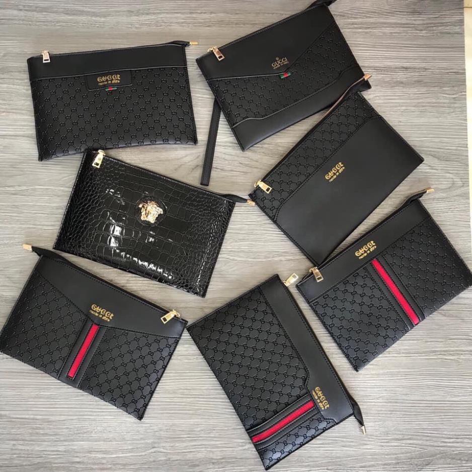 Ví Cầm Tay Clutch Nam Cao Cấp Da Nappa Mềm Đẹp Nhiều Ngăn Đựng Ipad Điện Thoại Tiền Siêu Tiện Dụng ⚡ *