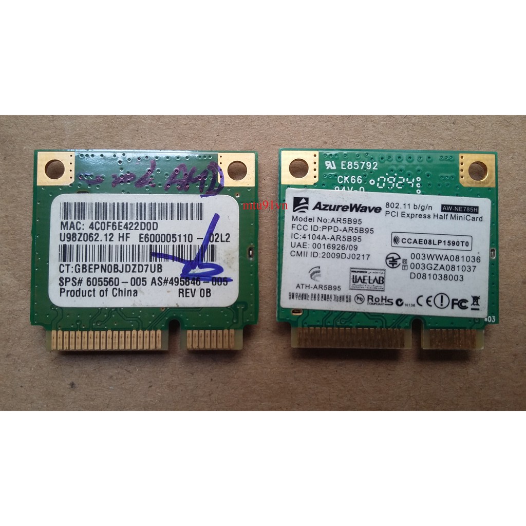 Card WiFi Laptop Atheros AR9285 - AR5B95 / AR9283 - AR5B93