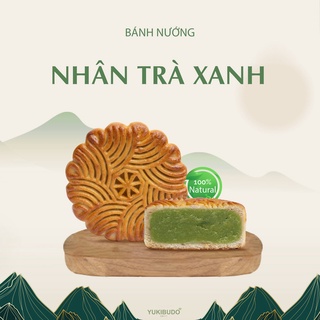 Bánh trung thu nhân trà xanh 180g 200calo bánh nướng Yukibudo