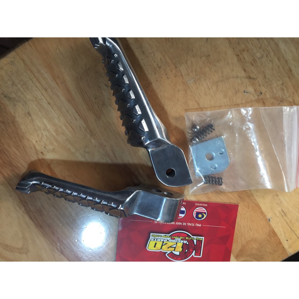 Gác chân nhôm sau xương cá raider-honda
