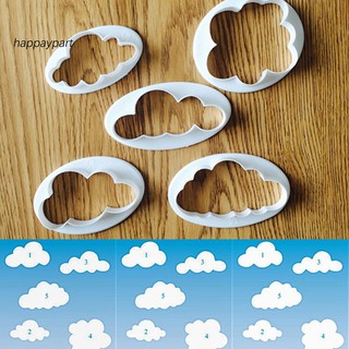 Set 5 khuôn cắt fondant hình đám mây - ảnh sản phẩm 6