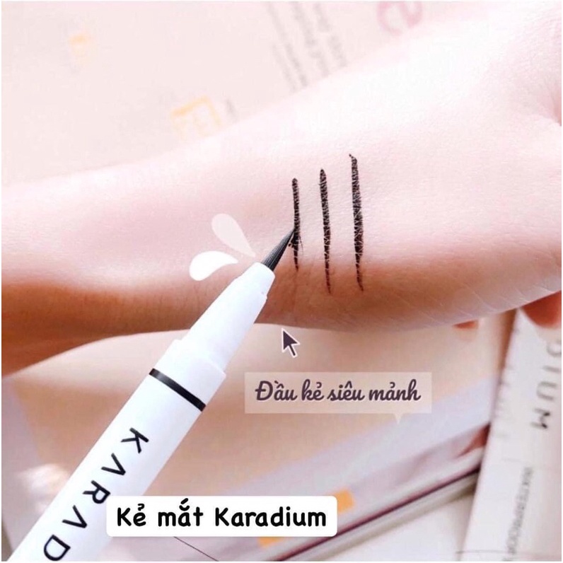Kẻ mắt KARADIUM mẫu mới đầu bút nhỏ gọn sắc nét lâu trôi