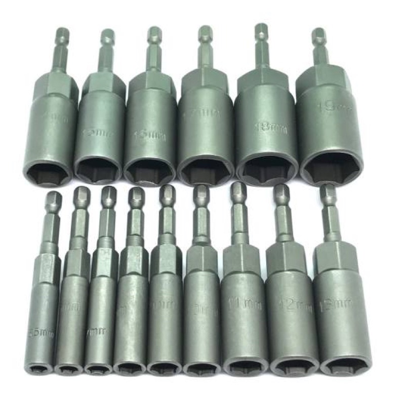 Đầu chụp BuLong 80mm chân lục giác cho khoan pin và khoan điện sâu lòng| Mũi bắn bulong chân lục giác L+R+T LRT