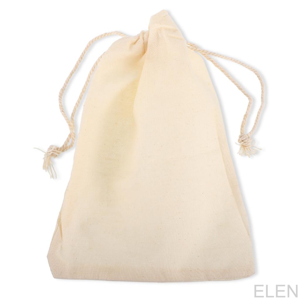 Drawstring Bag Cotton Linen Jewelry Storage Pouch Wedding Party Gift Holder Portable Herb Organizer ELEN