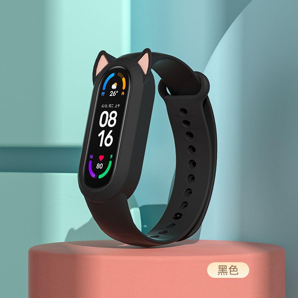 Dây Đeo Silicon Chống Va Đập Có Thể Điều Chỉnh Thay Thế Cho Đồng Hồ Thể Thao Xiaomi Mi Band 6 5 4 3 / 4