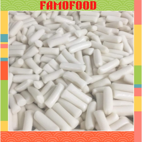 Tokbokki Hàn Quốc tự sôi bánh gạo cắt khúc gói vàng Famofood 500g