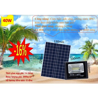 Đèn led năng lượng mặt trời 100w, 65w, 60w, 45w, 40w - bảo hành 3 năm - chống nước tuyệt đối