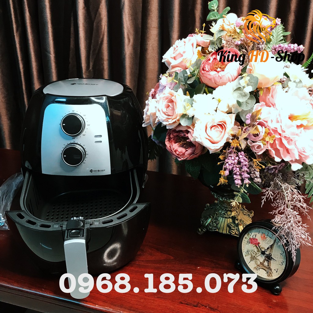 [CHÍNH HÃNG] Nồi Chiên Không Dầu Cao Cấp Chef&amp;Chef YJ-702 6,5L Công Suất 1800W FREESHIP