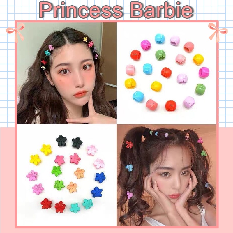 Set 50 Kẹp Tóc Hình Hoa Nhỏ Nhiều Màu Sắc Phong Cách Hàn Quốc Thời Trang Dành Cho Nữ