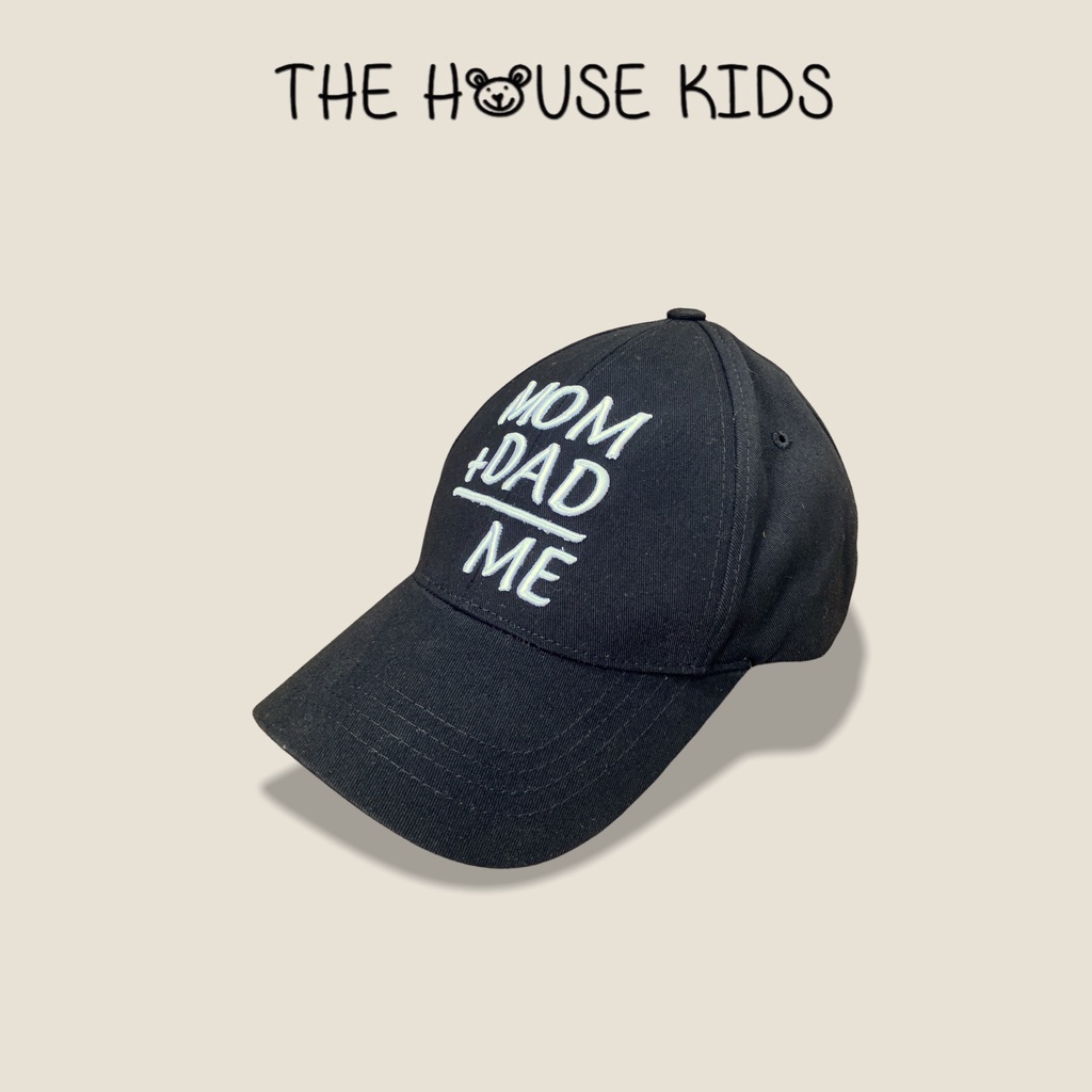 Mũ lưỡi trai cho bé Nón kết trẻ em thêu chữ trắng THE HOUSE KIDS