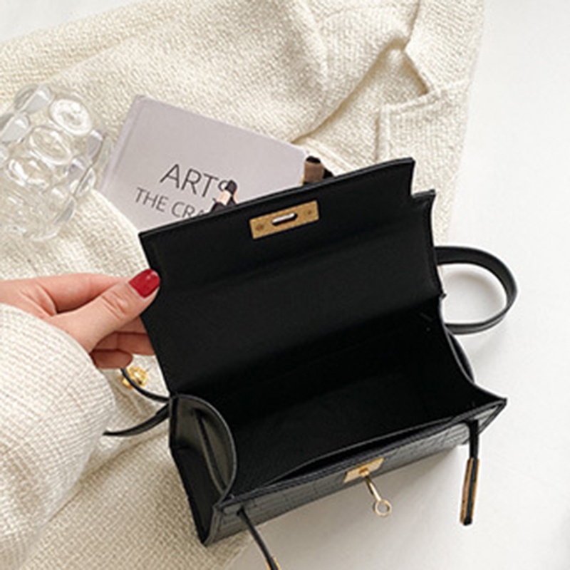 IELGY Túi Đeo Chéo Có Khăn Choàng Cổ Họa Tiết Vân Đá Thời Trang Cho Nữ