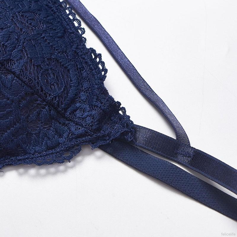 Áo Ngực Nữ Không Gọng Cổ Chữ V Thắt Dây