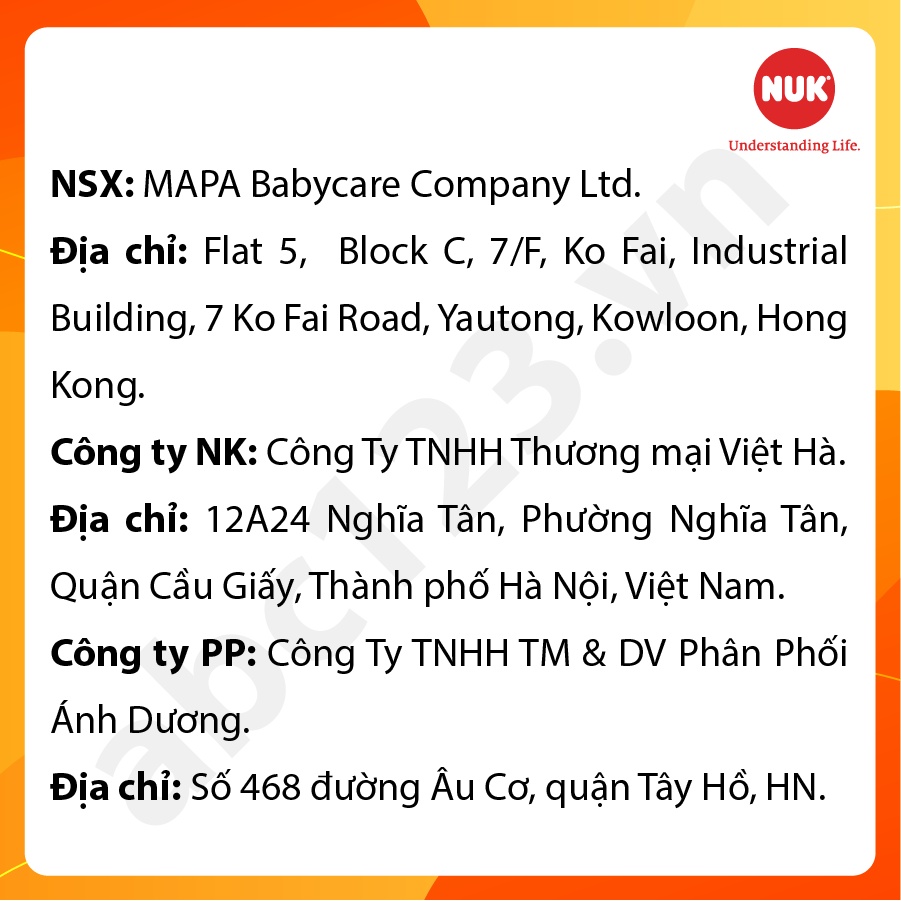 Bộ 2 núm ti Nuk Premium Choice cao su