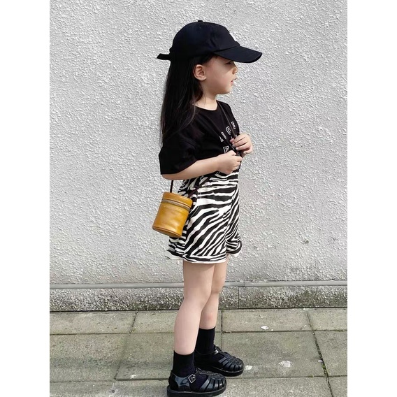 Set Áo Thun Tay Ngắn + Quần Short Thời Trang Mùa Hè Phong Cách Hàn Quốc 48 Giờ Cho Bé Gái