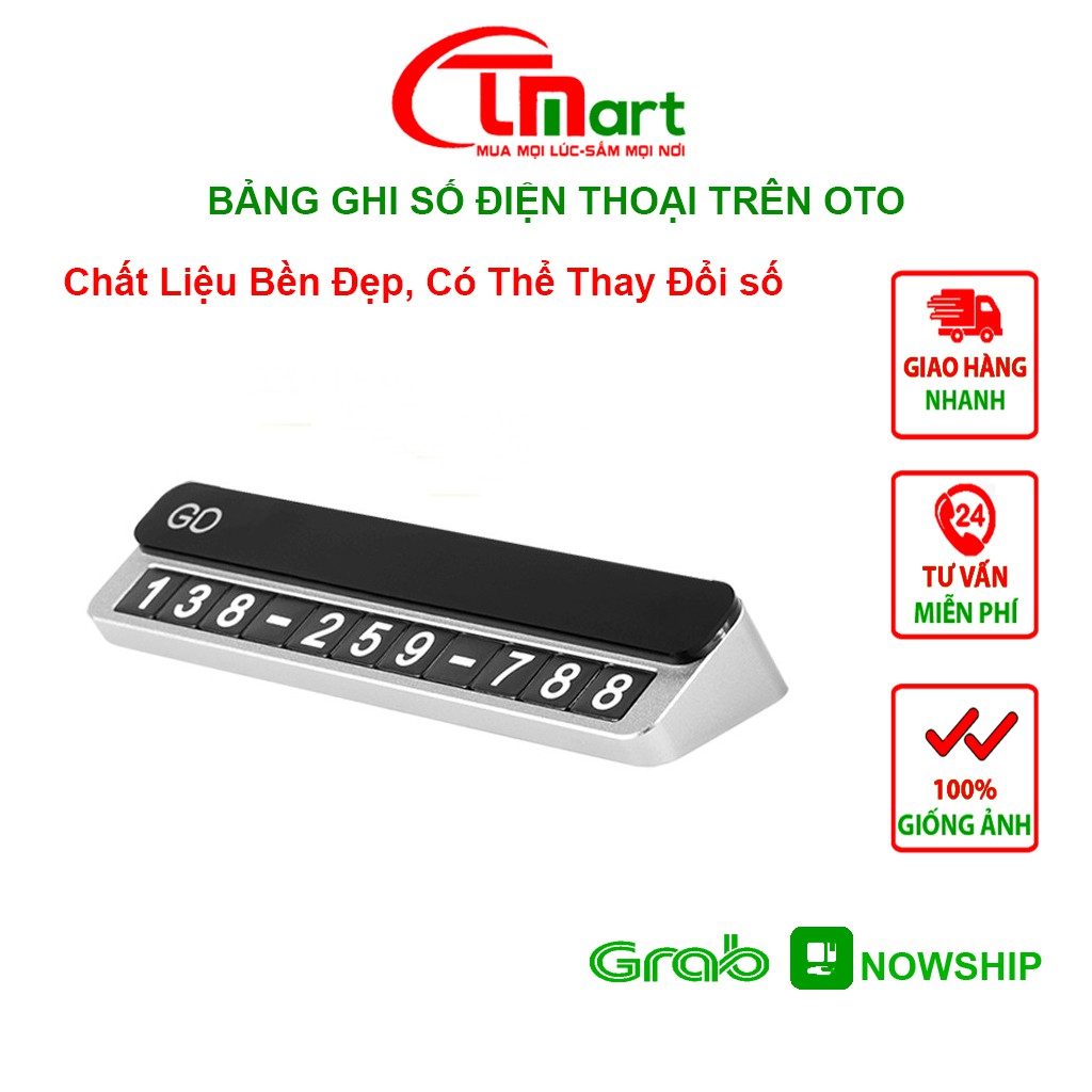 Bảng Ghi Số Điện Thoại Oto Dokiy, Bảng Số Điện Thoại Gắn Taplo Oto Khi Đỗ Xe - HÀNG CHÍNH HÃNG