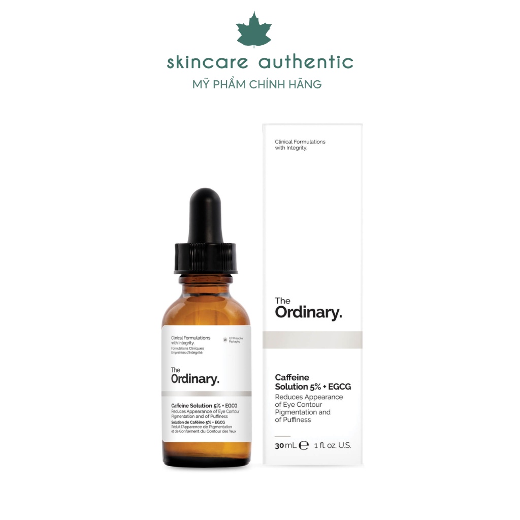 Dưỡng Chất Ngừa Thâm &amp; Bọng Mắt The Ordinary Caffeine Solution 5% + EGCG 30ml