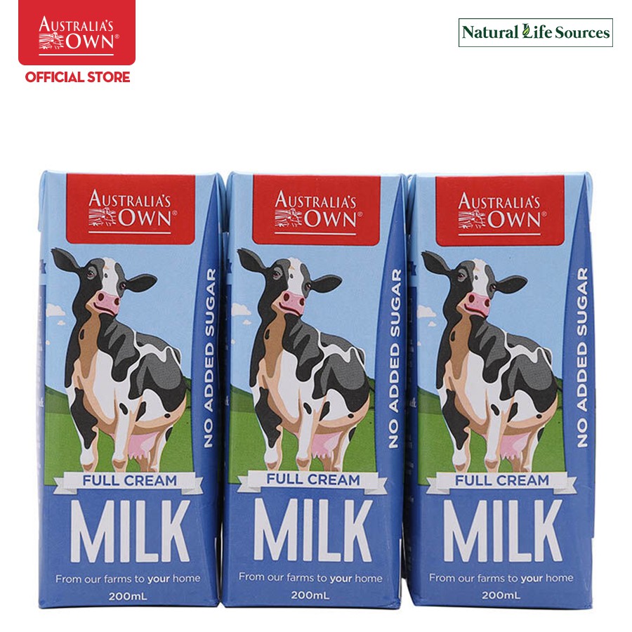 Sữa tươi tiệt trùng nguyên kem Australia's Own 200ml x 6 hộp