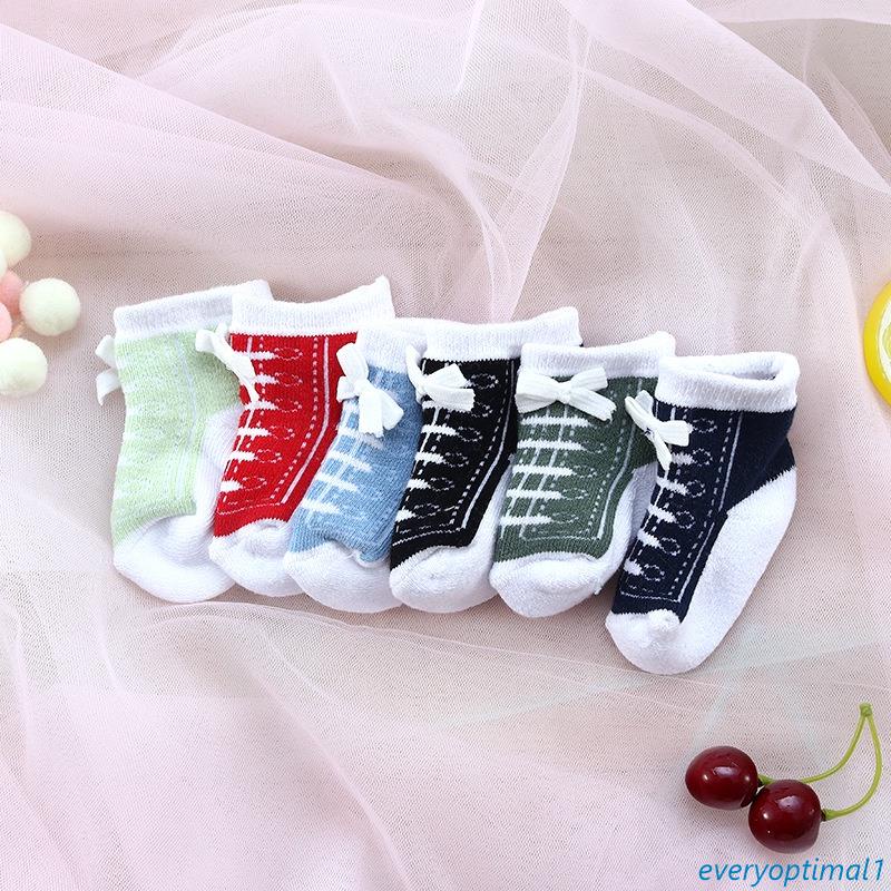 Vớ Cotton Cho Bé Từ 0-12 Tháng Tuổi Hình Đôi Giày