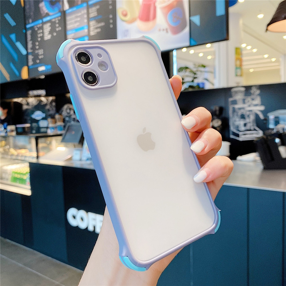 NEW Matte case iphone 11 pro max/X/XS MAX XR 6+6S 7 8 Plus Vỏ chống sốc bảo vệ ống kính máy ảnh đầy đủ