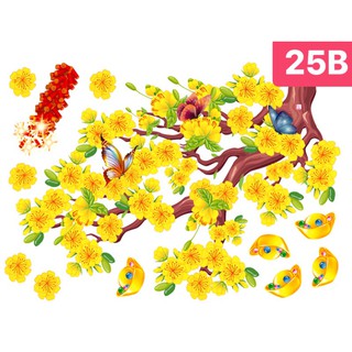 Decal trang trí tết MS 25-27