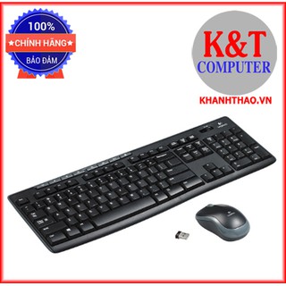 Bộ bàn phím và chuột không dây logitech mk270r- hàng chính hãng