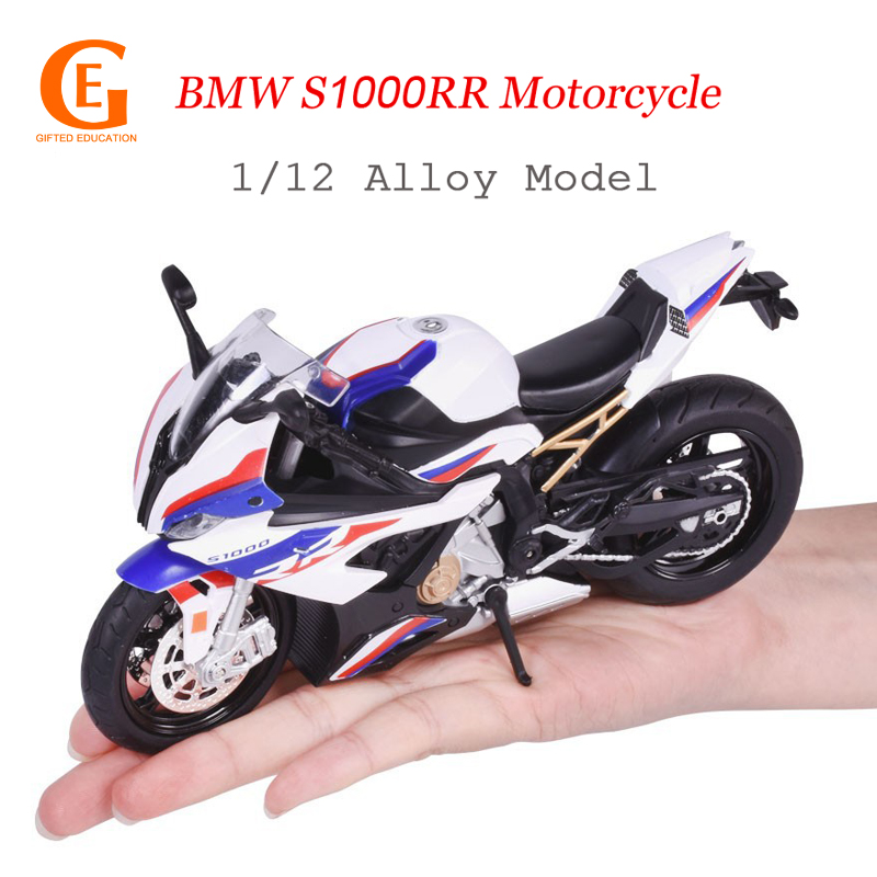 Mô hình xe mô tô BMW S1000RR bằng hợp kim tỉ lệ 1/12 dùng trang trí tiện dụng