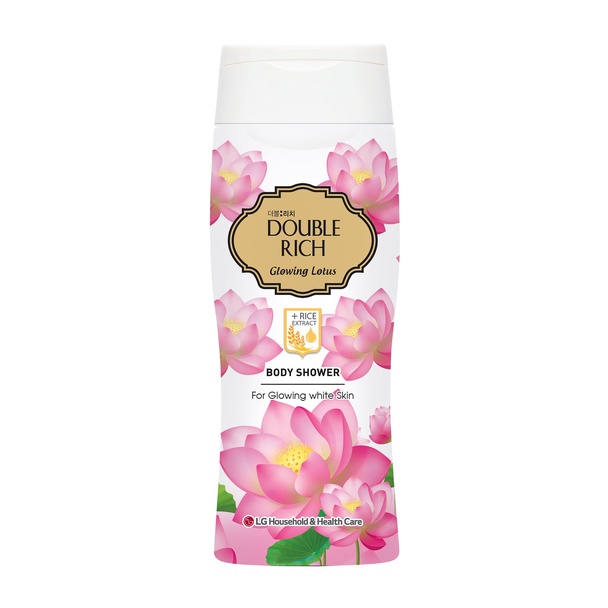[Quà tặng không bán] Combo 4 Sữa tắm Double Rich Hương hoa chiết xuất từ thiên nhiên - Hương Glowing Lotus