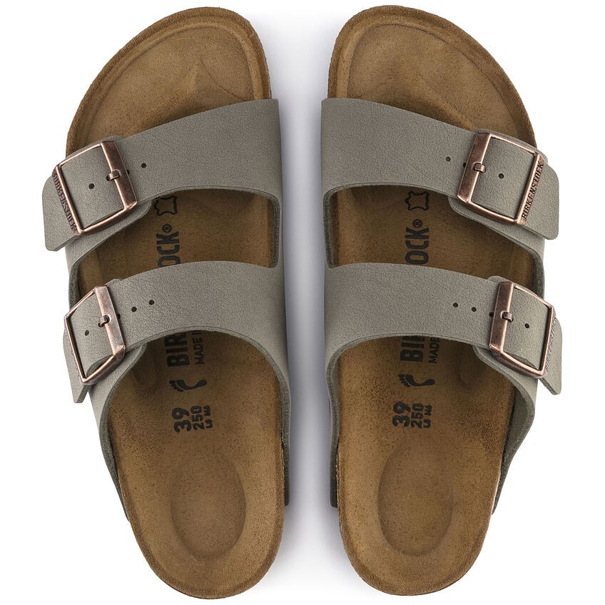 Dép Quai Ngang Nam Birkenstock Arizona Birko-Flor 151211 Màu Stone