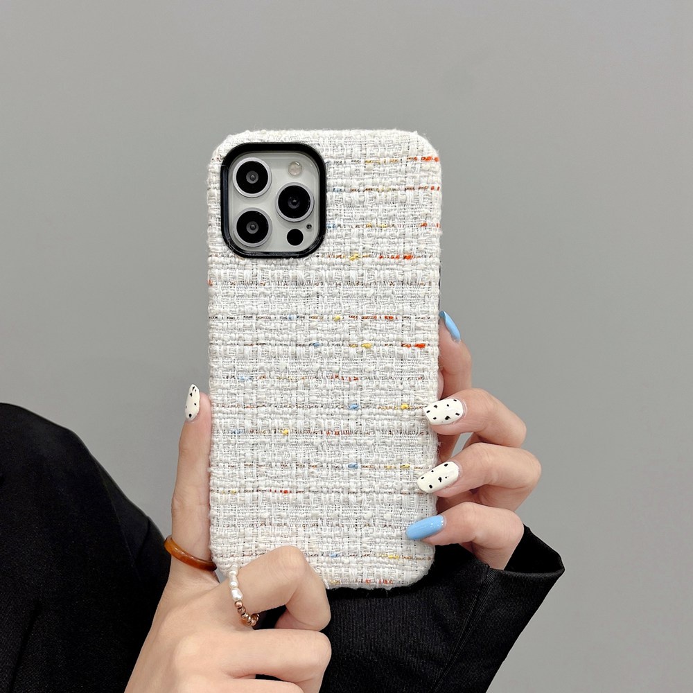 Ốp Điện Thoại Vải Lanh vintage Có Khung Viền Kim Loại Bảo Vệ camera Cho iphone 15 14 13 12 pro max 14 plus