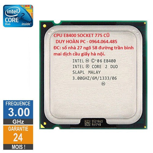 Cpu Core 2 Duo E8400 Bộ Vi Xử Lý 3.0 Ghz | BigBuy360 - bigbuy360.vn