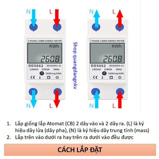 Công tơ điện tử 80A đo số điện tiêu thụ (kWh)
