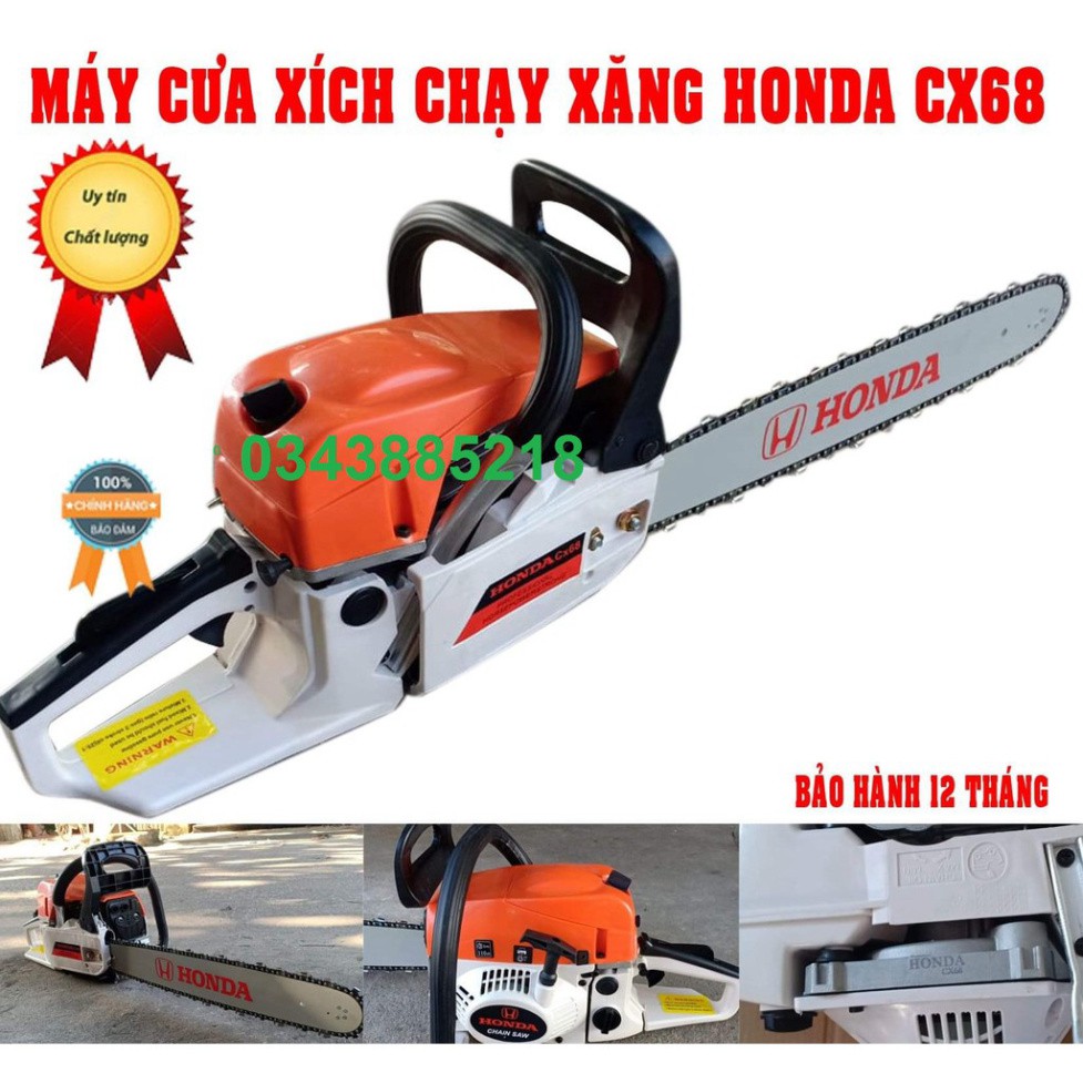 Máy cưa xích Honda CX68 chạy xăng - máy cưa gỗ chạy xăng lam dài 55cm