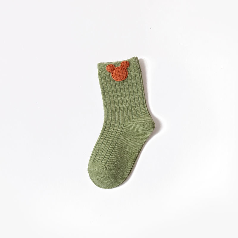 Vớ Cotton Mềm Mại Thoáng Khí Thoải Mái Họa Tiết Sọc / Động Vật Dễ Thương Dành Cho Các Bé